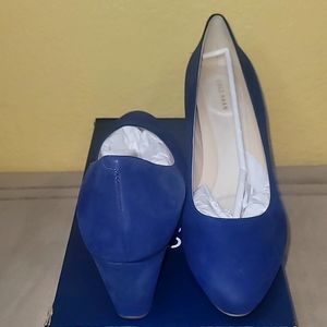 New Never Worn Cole Haan Wedge Marine Blue